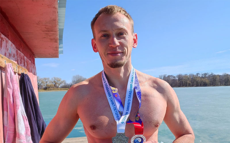 Ессентучанин вернулся с победой со Всероссийского заплыва в ледяной воде.