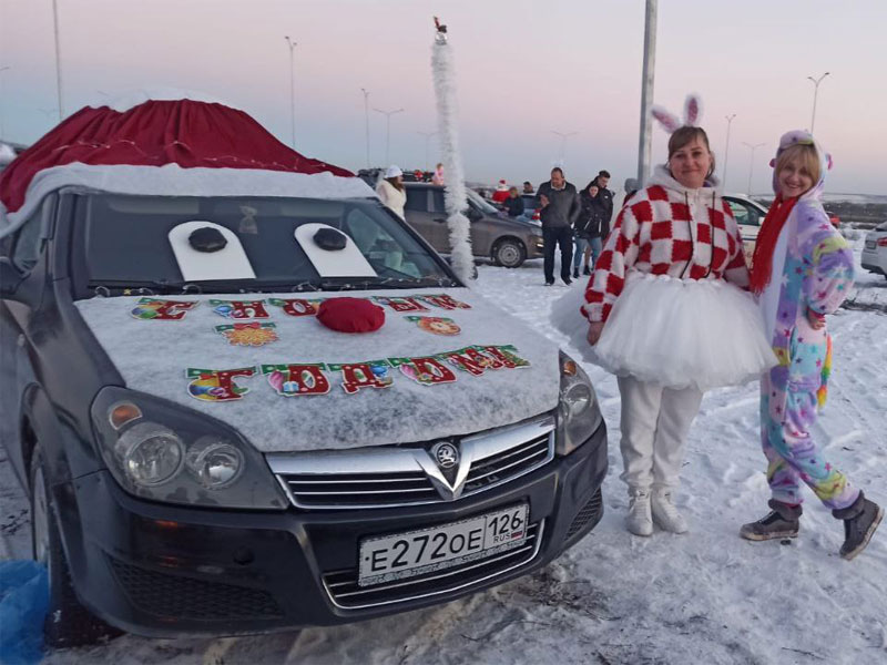 Главная автоснежинка Ессентуков зажглась на курорте.